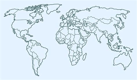 World Map Without Names