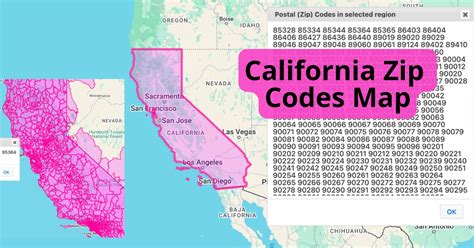 Zip Codes In California